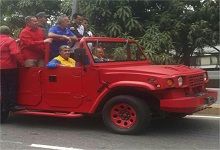 Diosdado Cabello participó en caravana. Crédito: Últimas Noticias 
